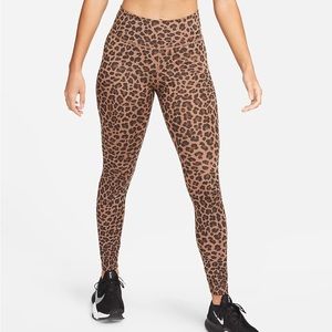 Nike Dri-FIT One Women's Mid-Rise Printed Leggings